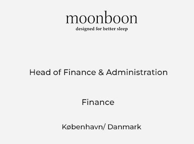 Head of Finance & Administration